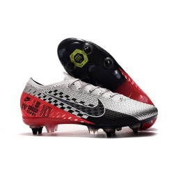 Nike Mercurial Vapor XIII Elite SG-Pro Anti-Clog Neymar Cromado Negro Rojo Platino