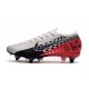 Nike Mercurial Vapor XIII Elite SG-Pro Anti-Clog Neymar Cromado Negro Rojo Platino