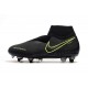 Nike Phantom VSN Elite DF SG-Pro Anti Clog Negro Amarillo Fluorescente