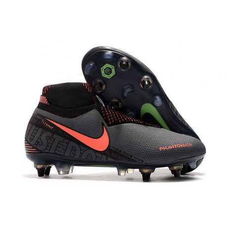 Nike Phantom VSN Elite DF SG-Pro Anti Clog Gris Oscuro Mango Brillante Negro