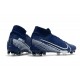 Zapatillas de Fútbol Nike Mercurial Superfly VII Elite FG Azul Blanco