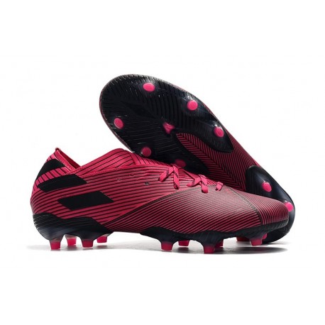 Zapatos de Fútbol adidas Nemeziz 19.1 FG - Rosa Negro