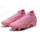 Zapatillas de Fútbol Nike Mercurial Superfly VII Elite FG Rosa Oro