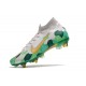 Nike Mercurial Superfly 7 Elite SG-PRO Mbappe Gris Dorado Verde