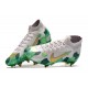 Nike Mercurial Superfly 7 Elite SG-PRO Mbappe Gris Dorado Verde