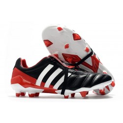 adidas Zapatillas de fútbol Predator Mania FG Negro Rojo Blanco