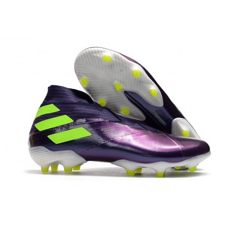 Zapatillas de Futbol adidas Nemeziz 19+ FG Violeta Verde