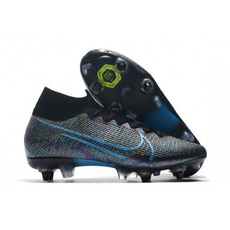 Zapatillas Nike Mercurial Superfly 7 Elite SG-PRO Negro Azul