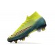 Zapatillas Nike Mercurial Superfly 7 Elite SG-PRO Lemon Venom Negro Verde