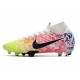 Nike Bota Mercurial Superfly 7 Elite DF FG Neymar Blanco Negro Azul Volt