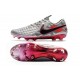 Nike Tiempo Legend 8 Elite FG Botas de Fútbol Gris Negro Rojo