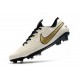 Nike Tiempo Legend 8 Elite FG Botas de Fútbol Blanco Oro