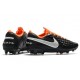 Nike Tiempo Legend 8 Elite FG Botas de Fútbol Negro Naranja Blanco