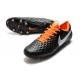 Nike Tiempo Legend 8 Elite FG Botas de Fútbol Negro Naranja Blanco