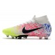 Neymar Nike Mercurial Superfly 7 Elite AG-PRO Blanco Negro Azul Volt