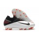 Tacos Nike Phantom VSN 2 Elite DF FG -Blanco Negro Laser Crimson