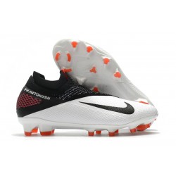 Tacos de Futbol Nike Phantom VSN 2 Elite DF FG -Blanco Negro Laser Crimson