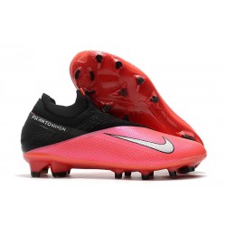 Tacos de Futbol Nike Phantom VSN 2 Elite DF FG -Laser Crimson Plata Negro