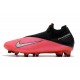 Tacos Futbol Nike Phantom VSN 2 Elite DF FG -Laser Crimson Plata Negro