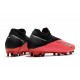 Tacos Futbol Nike Phantom VSN 2 Elite DF FG -Laser Crimson Plata Negro