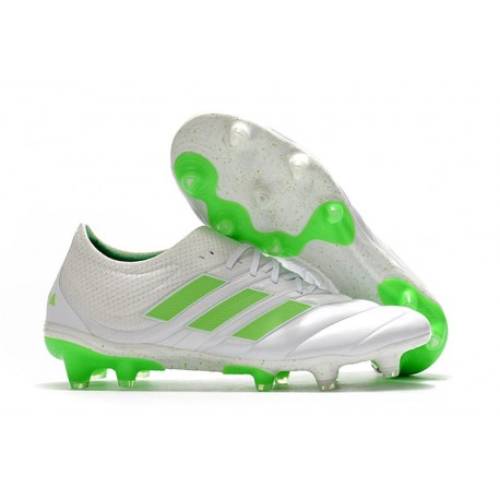 Zapatillas de Fútbol adidas Copa 19.1 FG -Blanco Negro Verde