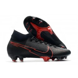 Nike Bota Mercurial Superfly 7 Elite DF FG Negro Rojo