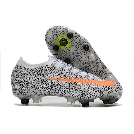 Nike Mercurial Vapor 13 Elite SG-Pro AC CR7 Blanco Total Naranja Negro