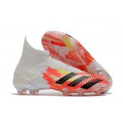 adidas Tacón de Fútbol Predator Mutator 20+ FG Blanco Negro Pop