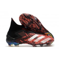 adidas Tacón de Fútbol Predator Mutator 20+ FG Negro Blanco Rojo