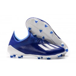 Botas de Fútbol adidas X 19.1 FG - Azul Blanco