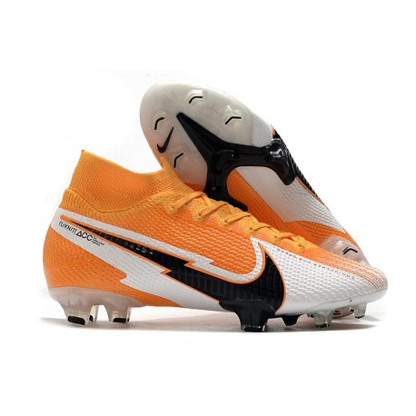 Nike Bota Mercurial Superfly 7 Elite DF FG Láser Naranja Negro Blanco