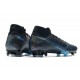 Nike Bota Mercurial Superfly 7 Elite DF FG Negro Azul