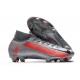 Nike Bota Mercurial Superfly 7 Elite DF FG Gris Negro Carmesí