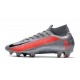 Nike Bota Mercurial Superfly 7 Elite DF FG Gris Negro Carmesí