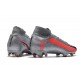 Nike Bota Mercurial Superfly 7 Elite DF FG Gris Negro Carmesí