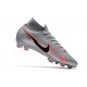 Nike Bota Mercurial Superfly 7 Elite DF FG Gris Negro Carmesí