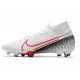 Nike Bota Mercurial Superfly 7 Elite DF FG Blanco Carmesí láser Negro