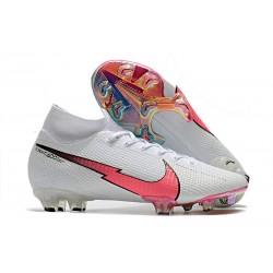 Nike Bota Mercurial Superfly 7 Elite DF FG Blanco Carmesí Azul