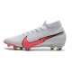 Nike Bota Mercurial Superfly 7 Elite DF FG Blanco Carmesí Azul