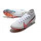 Nike Bota Mercurial Superfly 7 Elite DF FG Blanco Carmesí Azul