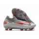 Tacos de Futbol Nike Phantom VSN 2 Elite DF FG -Gris Negro Rojo