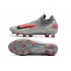 Tacos de Futbol Nike Phantom VSN 2 Elite DF FG -Gris Negro Rojo