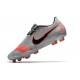 Nike Zapatos de Futbol Phantom VNM Elite FG -Gris Negro Rojo