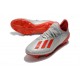 Botas de Fútbol adidas X 19.1 FG - Plata Rojo