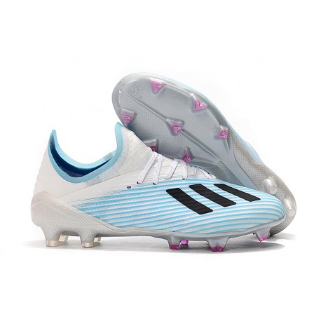 Botas de Fútbol adidas X 19.1 FG - Azul Blanco Negro