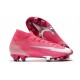 Nike Mercurial Superfly VII Elite FG x Mbappé Explosión Rosa Blanco