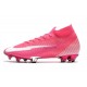 Nike Mercurial Superfly VII Elite FG x Mbappé Explosión Rosa Blanco