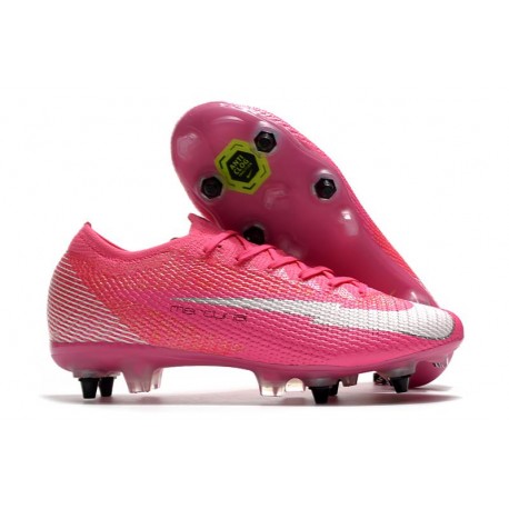 Nike Mercurial Vapor 13 Elite SG-Pro AC x Mbappé Explosión Rosa Blanco