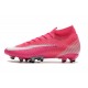 Nike Mercurial Superfly VII Elite AG PRO x Mbappé Rosa Blanco Negro