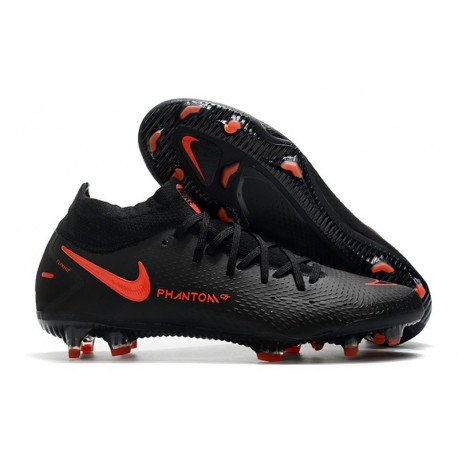 Zapatillas Nike Phantom GT Elite Dynamic Fit FG Negro Rojo Chile Gris